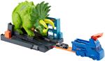 Hot Wheels City Playset Attacco del Triceratopo con Lanciatore e Macchinina