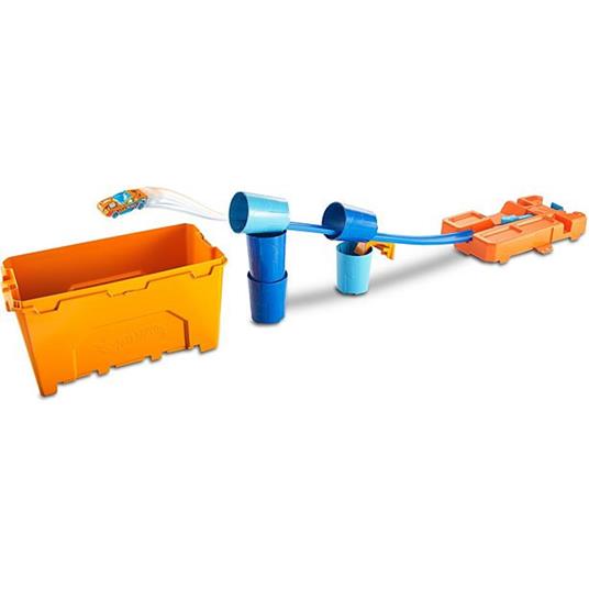 Hot Wheels Track Builder Scatola Stunt. Playset con Birilli e Lanciatore - 5