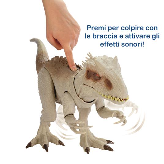 Jurassic World- Indominus Rex Dinosauro con Luci e Suoni, Giocattolo per Bambini 4 + Anni - 4