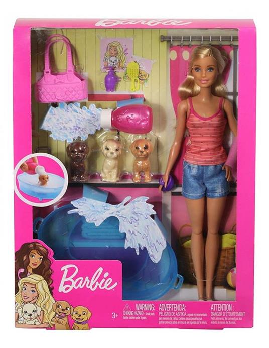 Barbie set con 3 cuccioli vasca e accessori - Barbie - Bambole Fashion -  Giocattoli | IBS