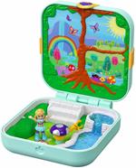 Polly Pocket Nascondigli Segreti Foresta dei Giochi con Micro Bambola Polly e Accessori