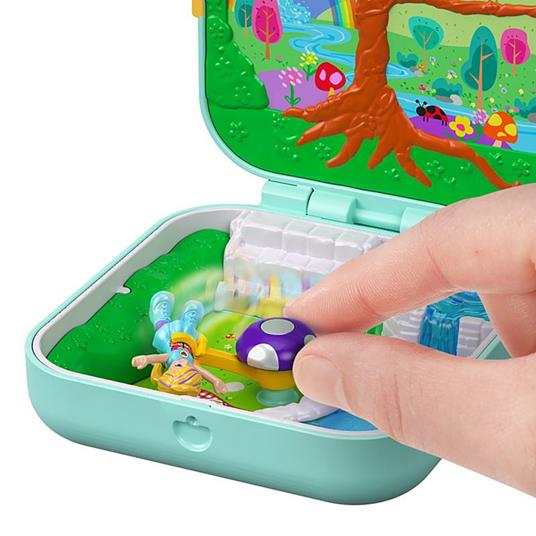 Polly Pocket Nascondigli Segreti Foresta dei Giochi con Micro Bambola Polly e Accessori - 7