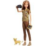 Barbie Fotoreporter con Cucciolo di Leone. National Geographic (GDM46)