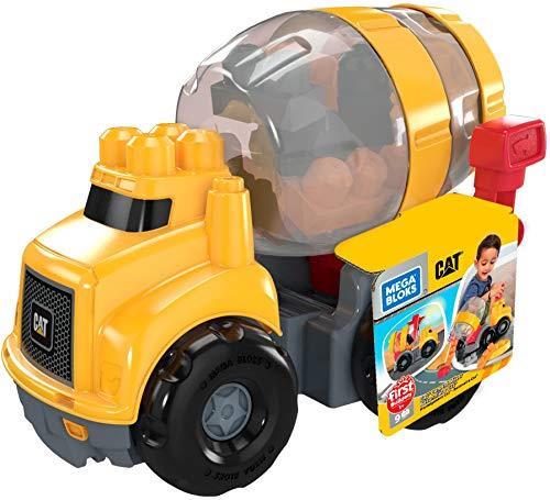 Mega Bloks Caterpillar Camioncino Betoniera Giocattolo per Bambini 1+ Anni GFG11 - 2