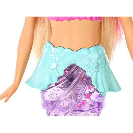 Barbie Dreamtopia Bambola Sirena, Bionda con Coda che Si Muove e Luci, –