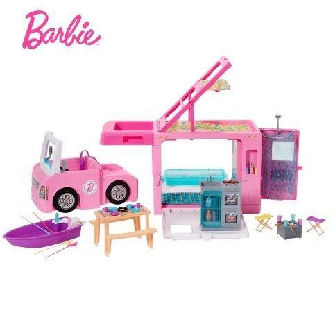 Barbie- Camper dei Sogni 3 in 1, Playset con 3 Veicoli e 50 Accessori - 2