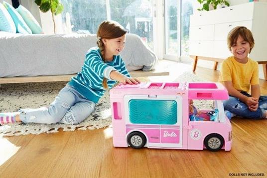 Barbie- Camper dei Sogni 3 in 1, Playset con 3 Veicoli e 50 Accessori -  Barbie - Bambole Fashion - Giocattoli | IBS