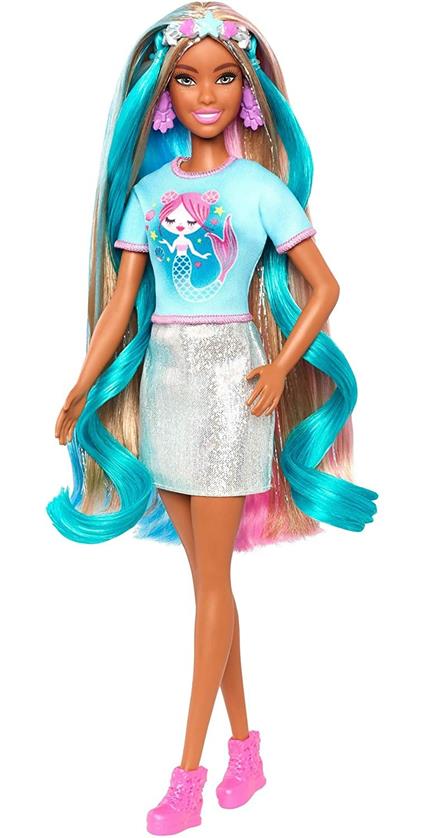 Barbie Capelli Fantasia Bambola Castana con Accessori da Sirena e Unicorno  Giocattolo per Bambini 3+ Anni GHN05 - Mattel - Bambole Fashion -  Giocattoli | IBS