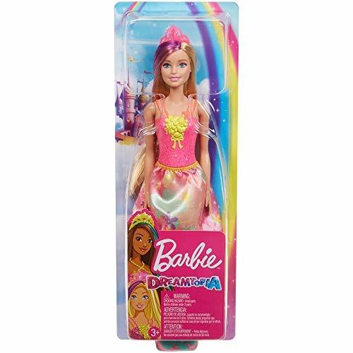 Barbie Principessa Dreamtopia, 30.5 cm, Bionda con Ciocca Viola Giocattolo  per Bambini 3+ Anni. Mattel (GJK13) - Barbie - Bambole Fashion - Giocattoli  | IBS