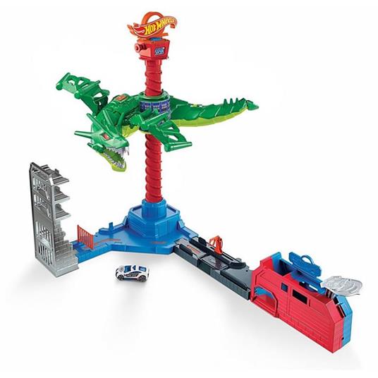 Hot Wheels City Attacco Aereo del Drago,Playset Motorizzato con Suoni e 1  Macchinina Giocattolo per Bambini 3+Anni, GJL13 - Hot Wheels - Macchinine -  Giocattoli | IBS