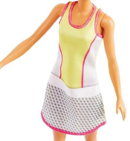 Barbie Bambola Tennista con Racchetta e Pallina, Giocattolo per Bambini 3+ Anni. Mattel (GJL65) - 4