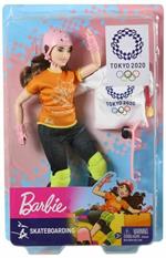 Barbie Playset Ginnasta Bambola Snodabile con Bilanciere e Accessori  Giocattolo per Bambini 3+ Anni, GJM72