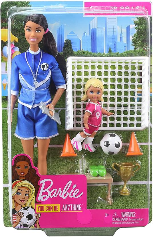 Barbie Playset ?Allenatrice di Calcio con 2 Bambole e Accessori Giocattolo per Bambini 3+ Anni, GJM71 - 2