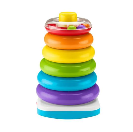 Fisher-Price Piramide 5 Anelli Gigante, Giocattolo Impilabile per Bambini 12+ Mesi. Mattel (GJW15) - 2