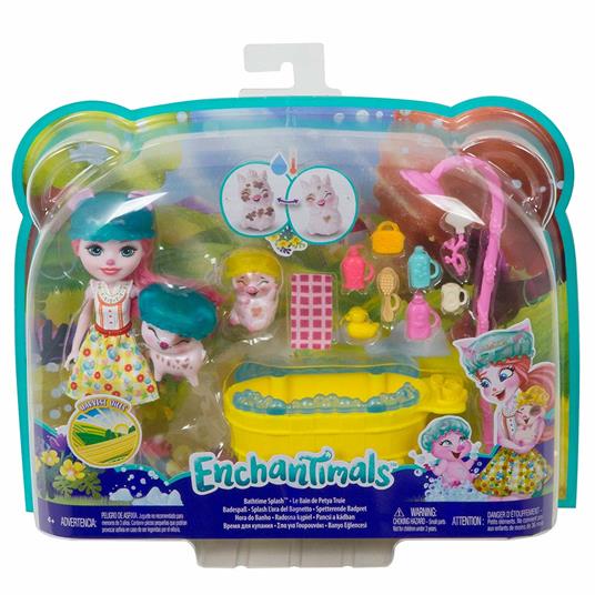 Mattel GJX35 Enchantimals Il Bagnetto Dei Maialini