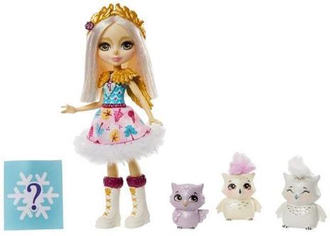 ENCHANTIMALS Snowy Valley Odele Owl 15 cm bambola e crociera