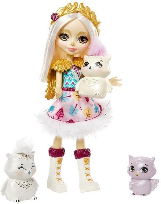 ENCHANTIMALS Snowy Valley Odele Owl 15 cm bambola e crociera - 2