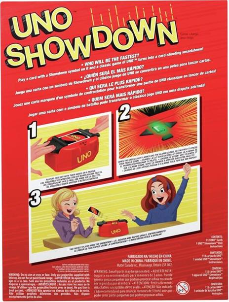 Mattel Games UNO Showdown Carta da gioco Shedding - 3