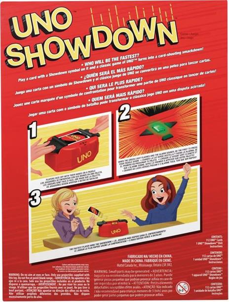 Mattel Games UNO Showdown Carta da gioco Shedding - 6