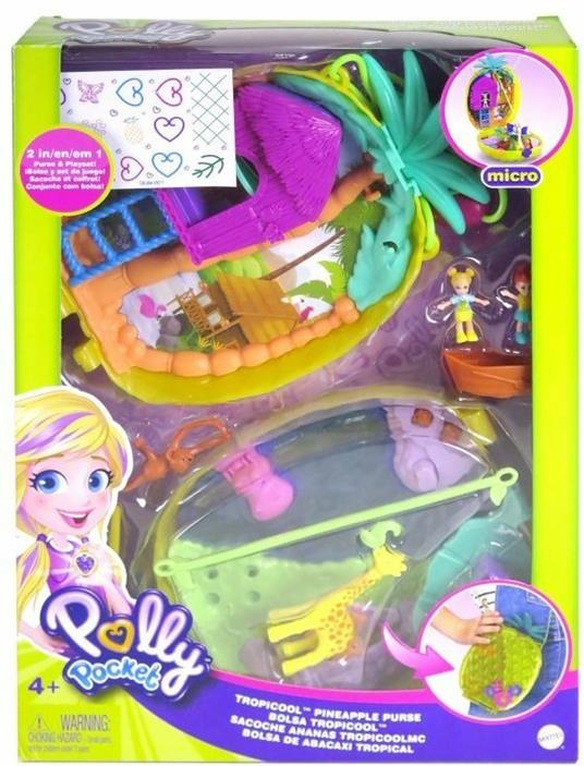 Polly Pocket Cofanetto Borsetta dei Segreti Ananas Polly Giocattolo per Bambini 4+Anni, GKJ64