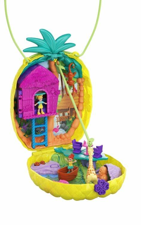 Polly Pocket Cofanetto Borsetta dei Segreti Ananas Polly Giocattolo per Bambini 4+Anni, GKJ64 - 2