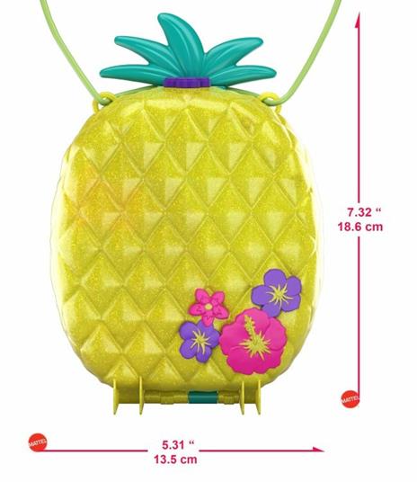 Polly Pocket Cofanetto Borsetta dei Segreti Ananas Polly Giocattolo per Bambini 4+Anni, GKJ64 - 8