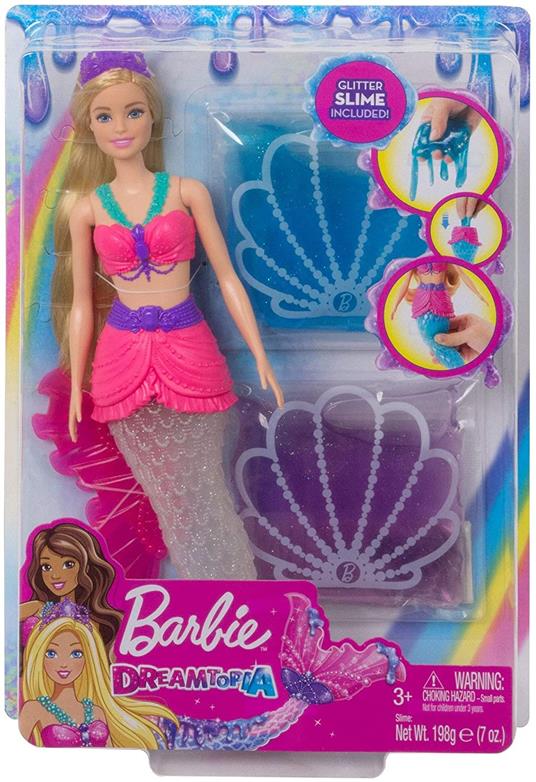 Barbie Dreamtopia Sirena con Slime - Barbie - Bambole Fashion - Giocattoli