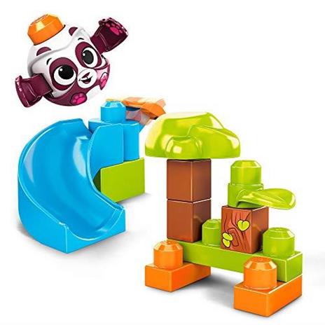 Mega Bloks First Builders, Bubù Cuccioli con Lanciatore Tema Foresta, 12 Blocchi da Costruzione, Giocattolo per Bambini 1+ Anni,GKX68 - 2