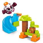 Mega Bloks First Builders, Bubù Cuccioli con Lanciatore Tema Foresta, 12 Blocchi da Costruzione, Giocattolo per Bambini 1+ Anni,GKX68