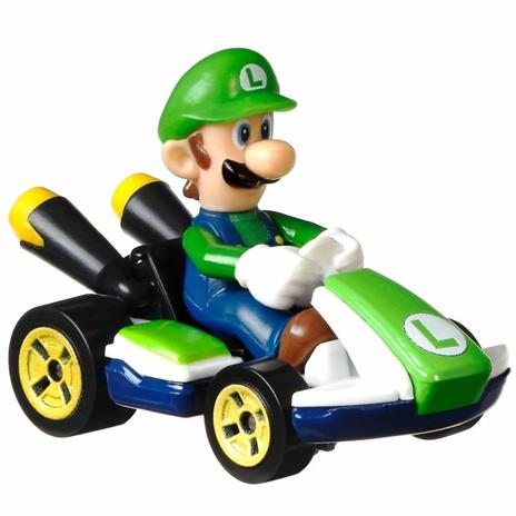 Mattel Hot Wheels Die-Cast Mario Kart Luigi Kart Standard Kart - 4