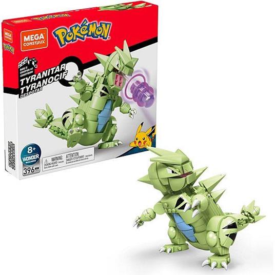 Mega Construx Pokemon Tyranitar da Costruire e Mettere in Posa, Alto più di 15 cm Giocattolo per Bambini 6+ Anni, GMD32 - 2