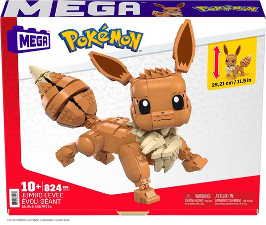 Mega Construx. Pokemon Pikachu Gigante da 845 mattoncini, giocattolo da costruire per bambini 8+anni - 6