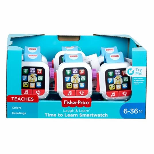 Fisher-Price Smart Watch Scopri e Impara, Insegna Numeri e Colori, Giocattolo  per Bambini 6+ Mesi - Fisher Price - Giochi interattivi - Giocattoli