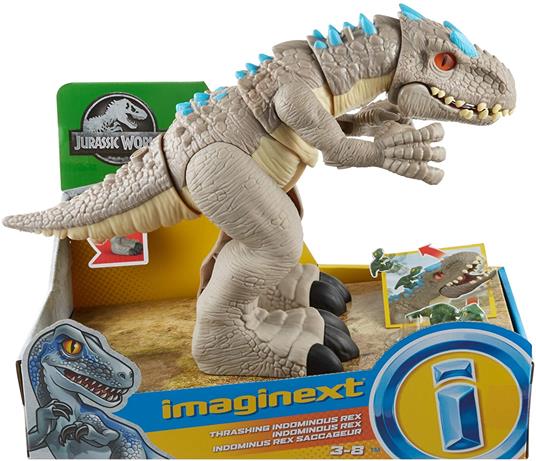 Imaginext - Jurassic World Dinosauro Ferocissimo Indominus Rex, per bambini  3+ anni - Mattel - Dinosauri - Giocattoli | IBS