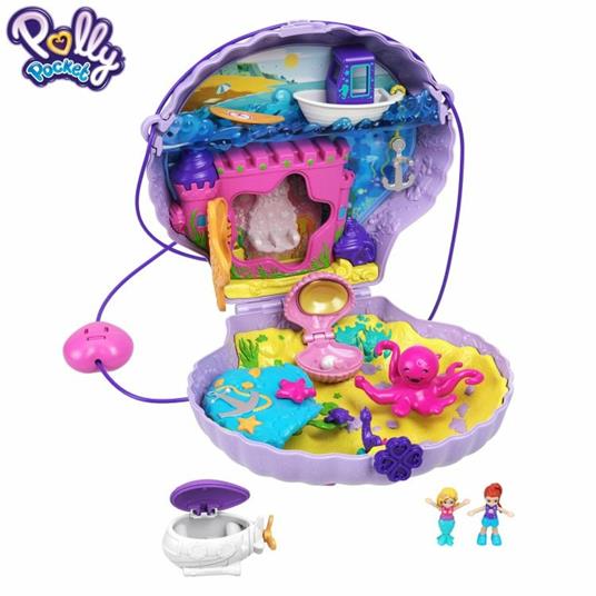 Polly Pocket Borsetta dei Segreti Conchiglia con Tracolla, con Micro Bambole e Accesori, 4+ Anni, GNH11 - 2