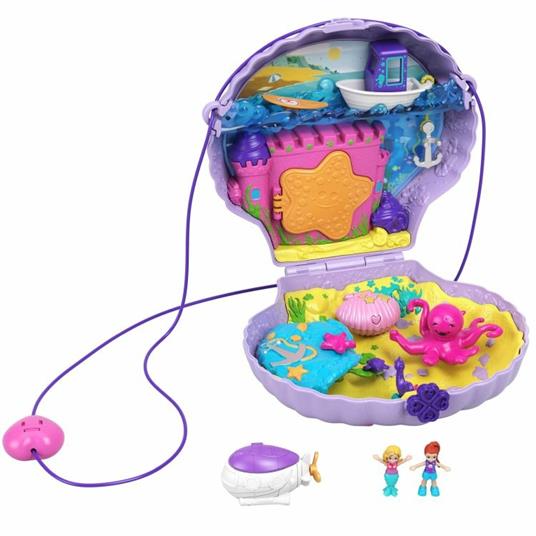 Polly Pocket Borsetta dei Segreti Conchiglia con Tracolla, con Micro Bambole e Accesori, 4+ Anni, GNH11 - 3