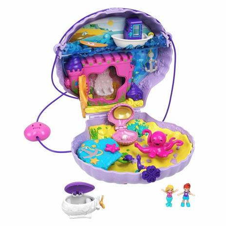 Polly Pocket Borsetta dei Segreti Conchiglia con Tracolla, con Micro Bambole e Accesori, 4+ Anni, GNH11 - 5