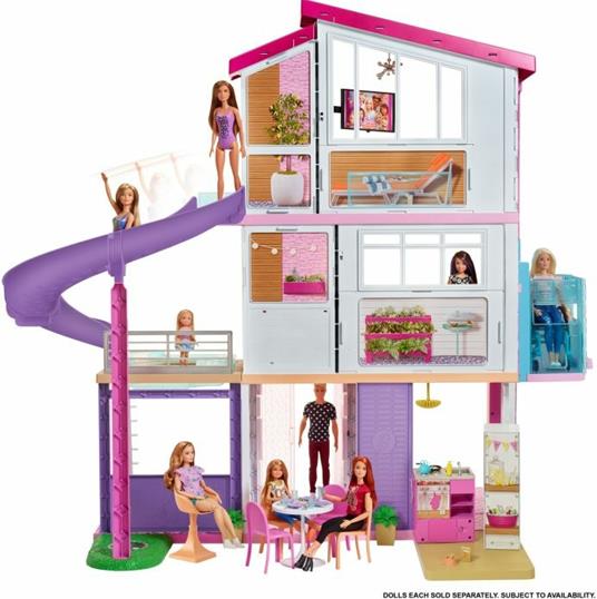 Nuova Casa dei Sogni di Barbie - Barbie - Barbie casa e accessori - Casa  delle bambole e Playset - Giocattoli