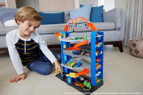 Hot Wheels City Garage delle Acrobazie, con ascensore per i piani superiori, con collegamenti per altri set - 3