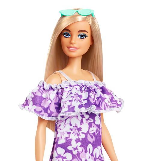 Barbie Loves The Ocean Purple Floral Dress With Ruffle - 3