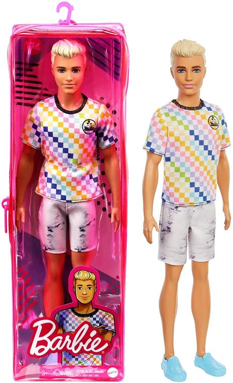 Barbie - Bambola Ken Fashionistas Biondo con Vestiti alla Moda, Giocattolo  per Bambini 3+ Anni, GRB90 - Barbie - Bambole Fashion - Giocattoli | IBS