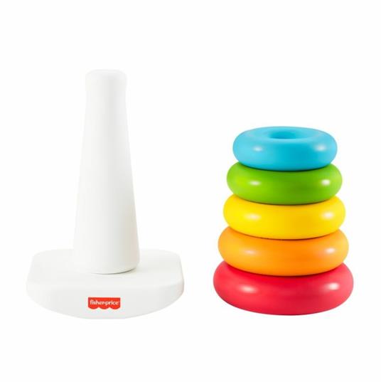 Fisher-Price, Piramide 5 Anelli Eco, Giocattolo per lo sviluppo, per bambini 6+mesi - 4