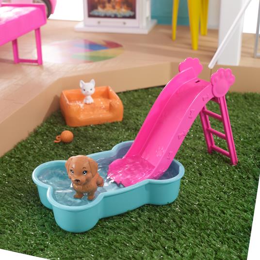 Barbie - ?Casa dei Sogni a 3 piani ed oltre 75 accessori inclusi; per bambini 3+ anni - 4