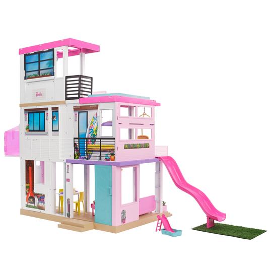 Barbie - ?Casa dei Sogni a 3 piani ed oltre 75 accessori inclusi; per bambini 3+ anni - 6