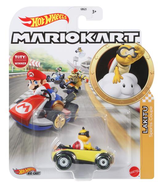 Hot Wheels. Mario Kart Personaggio Lakitu, veicolo in scala 1:64, per  Bambini 3+ Anni - Hot Wheels - Macchinine - Giocattoli | IBS