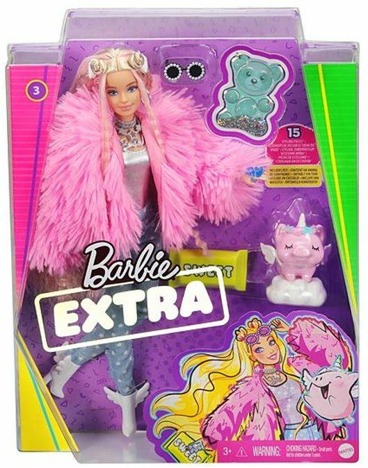 Barbie Extra Bambola con giacca lanosa rosa e maialino-unicorno, 10  Accessori alla Moda, Giocattolo per Bambini 3+ Anni - Barbie - Barbie Fab -  Bambole Fashion - Giocattoli | IBS