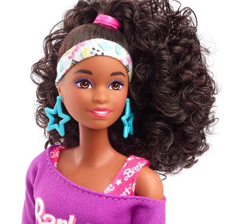 Barbie Rewind 80s Edition Workin 'Out, Bambola Brunette che indossa tuta, scaldamuscoli e accessori per collezionisti - 11