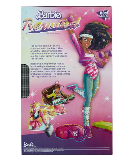 Barbie Rewind 80s Edition Workin 'Out, Bambola Brunette che indossa tuta, scaldamuscoli e accessori per collezionisti - 2