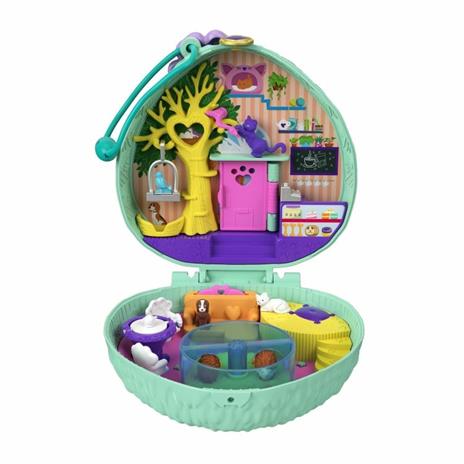 Polly Pocket Cofanetto ?Caffetteria del Porcospino, con 2 Micro Bambole, Animaletti e Accessori - 2