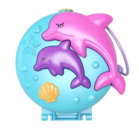 Polly Pocket - Cofanetto Spiaggia dei Delfini e Mare con Micro Bambola Polly, Sirena e Accessori - 8